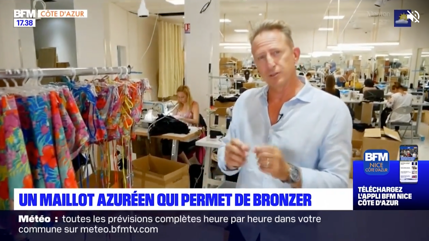 BFM Nice : Côte d'Azur: un maillot de bain pour bronzer à travers le tissu